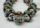 CIB180 18mm round fashion Indonesia jewelry beads wholesale