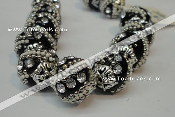 CIB181 18mm round fashion Indonesia jewelry beads wholesale