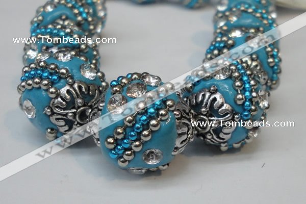 CIB182 18mm round fashion Indonesia jewelry beads wholesale