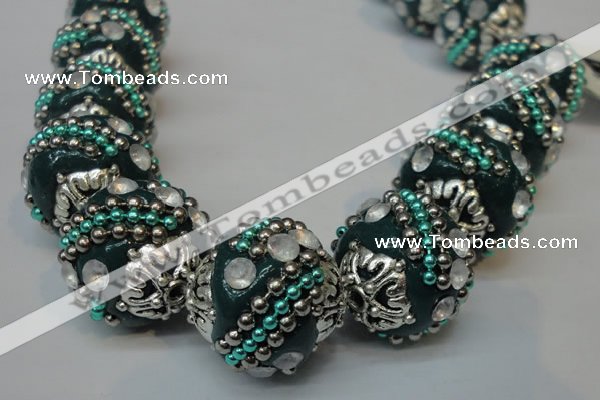 CIB183 18mm round fashion Indonesia jewelry beads wholesale