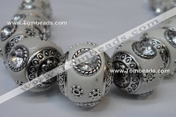 CIB190 19mm round fashion Indonesia jewelry beads wholesale