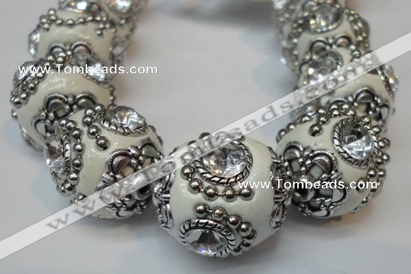 CIB200 19mm round fashion Indonesia jewelry beads wholesale