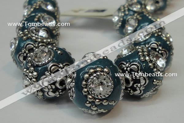 CIB201 19mm round fashion Indonesia jewelry beads wholesale