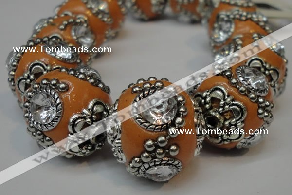 CIB202 19mm round fashion Indonesia jewelry beads wholesale