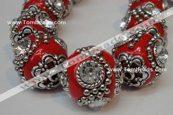CIB203 19mm round fashion Indonesia jewelry beads wholesale