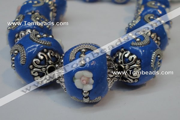 CIB212 17mm round fashion Indonesia jewelry beads wholesale