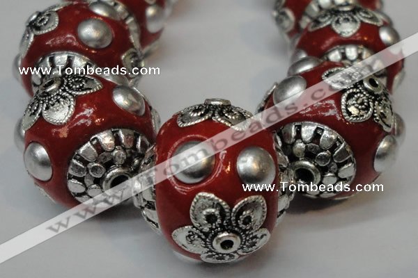 CIB221 18mm round fashion Indonesia jewelry beads wholesale