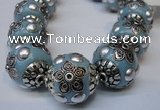 CIB223 18mm round fashion Indonesia jewelry beads wholesale