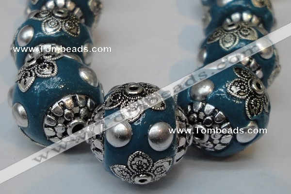 CIB224 18mm round fashion Indonesia jewelry beads wholesale