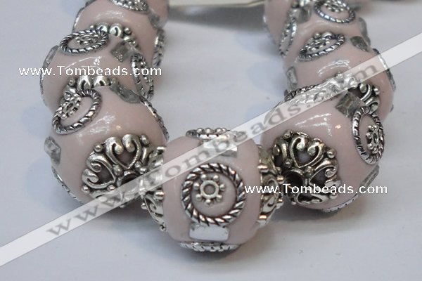 CIB227 18mm round fashion Indonesia jewelry beads wholesale