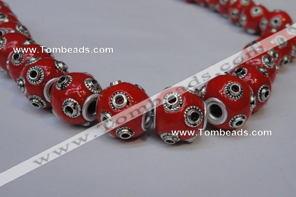 CIB230 13mm round fashion Indonesia jewelry beads wholesale