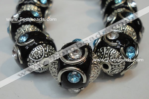 CIB237 15mm round fashion Indonesia jewelry beads wholesale