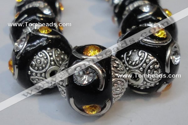 CIB238 15mm round fashion Indonesia jewelry beads wholesale