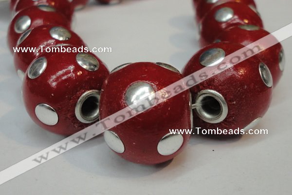 CIB240 18mm round fashion Indonesia jewelry beads wholesale