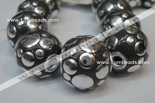 CIB244 18mm round fashion Indonesia jewelry beads wholesale