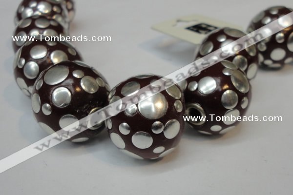 CIB251 22mm round fashion Indonesia jewelry beads wholesale