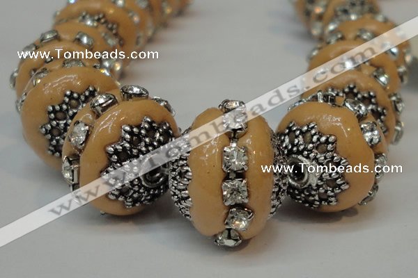 CIB272 14*16mm rondelle fashion Indonesia jewelry beads wholesale