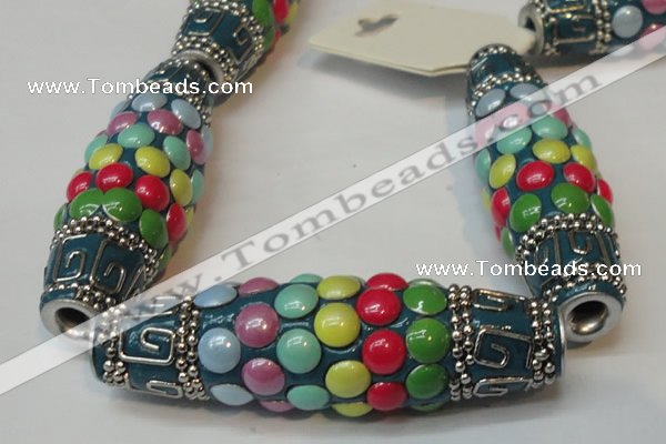 CIB28 17*60mm rice fashion Indonesia jewelry beads wholesale