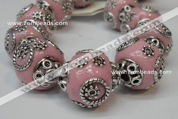 CIB280 16*16mm rondelle fashion Indonesia jewelry beads wholesale