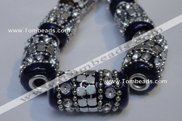 CIB293 13*25mm drum fashion Indonesia jewelry beads wholesale