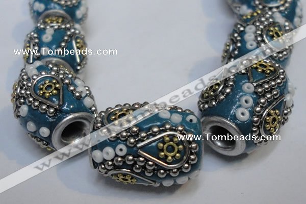 CIB301 15*20mm drum fashion Indonesia jewelry beads wholesale