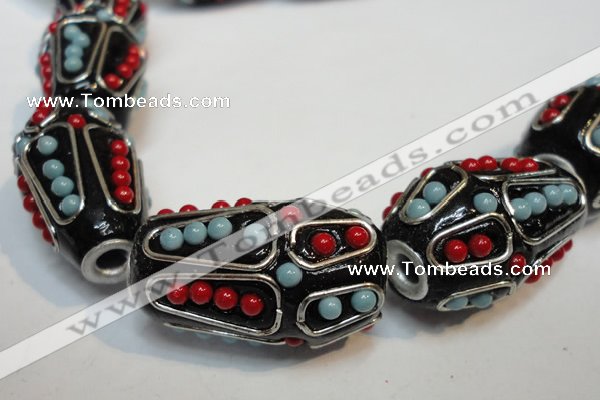 CIB314 17*26mm drum fashion Indonesia jewelry beads wholesale
