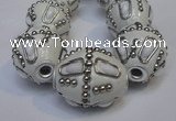 CIB316 20*23mm drum fashion Indonesia jewelry beads wholesale