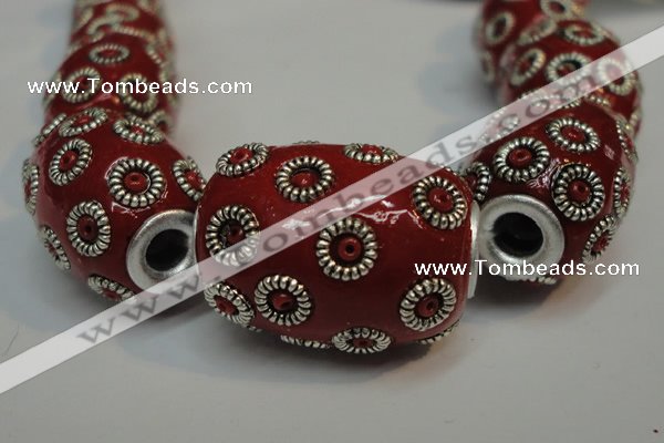 CIB327 16*21mm drum fashion Indonesia jewelry beads wholesale