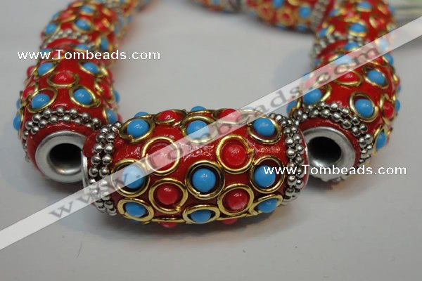 CIB336 17*33mm drum fashion Indonesia jewelry beads wholesale