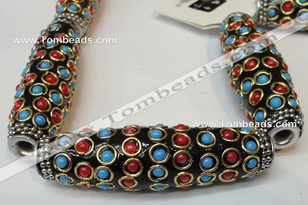 CIB35 17*60mm rice fashion Indonesia jewelry beads wholesale