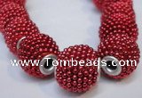 CIB391 15mm round fashion Indonesia jewelry beads wholesale