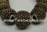 CIB396 15mm round fashion Indonesia jewelry beads wholesale