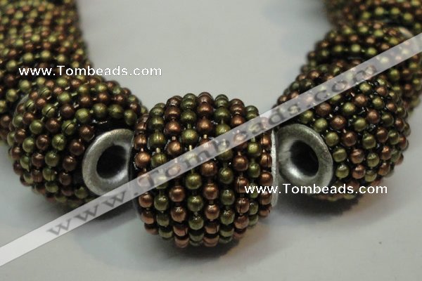 CIB396 15mm round fashion Indonesia jewelry beads wholesale