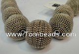 CIB418 30mm round fashion Indonesia jewelry beads wholesale