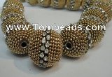 CIB422 25mm round fashion Indonesia jewelry beads wholesale