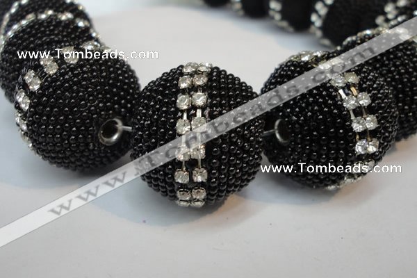 CIB427 25mm round fashion Indonesia jewelry beads wholesale