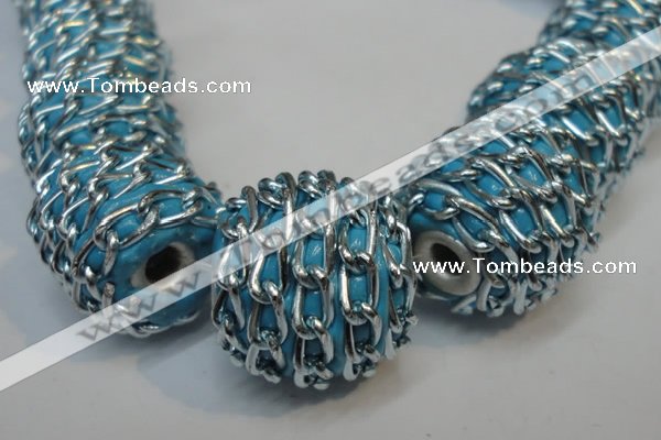 CIB446 19mm round fashion Indonesia jewelry beads wholesale