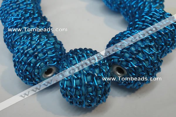 CIB451 24mm round fashion Indonesia jewelry beads wholesale