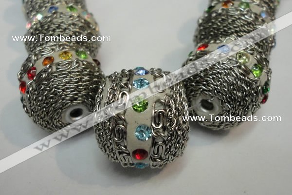 CIB460 25mm round fashion Indonesia jewelry beads wholesale