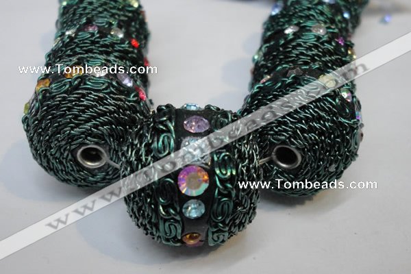 CIB461 25mm round fashion Indonesia jewelry beads wholesale