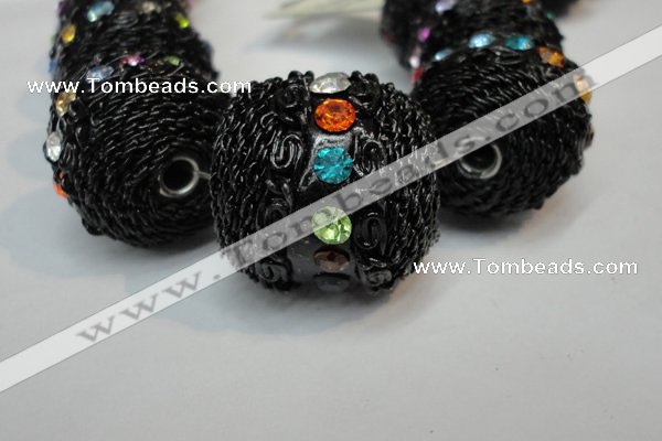 CIB462 25mm round fashion Indonesia jewelry beads wholesale