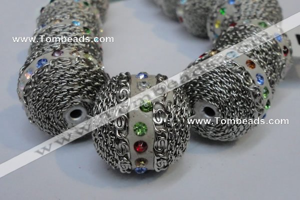 CIB465 25mm round fashion Indonesia jewelry beads wholesale