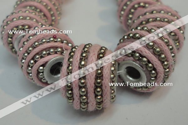 CIB470 14*14mm drum fashion Indonesia jewelry beads wholesale