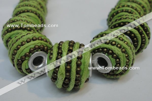 CIB472 14*14mm drum fashion Indonesia jewelry beads wholesale