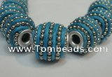 CIB473 14*14mm drum fashion Indonesia jewelry beads wholesale