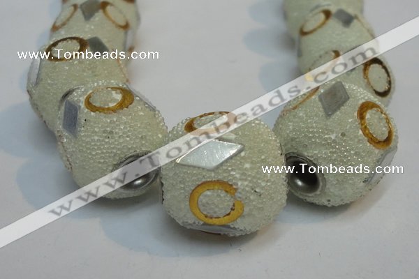 CIB480 15*16mm drum fashion Indonesia jewelry beads wholesale