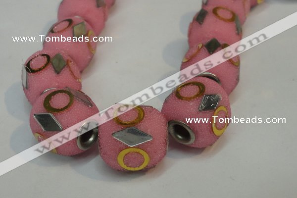 CIB481 15*16mm drum fashion Indonesia jewelry beads wholesale