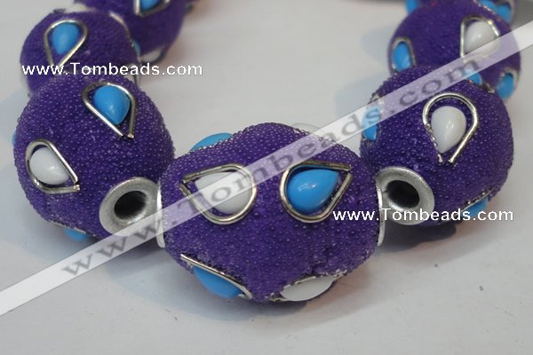 CIB492 18*23mm drum fashion Indonesia jewelry beads wholesale