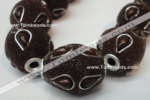 CIB493 18*23mm drum fashion Indonesia jewelry beads wholesale