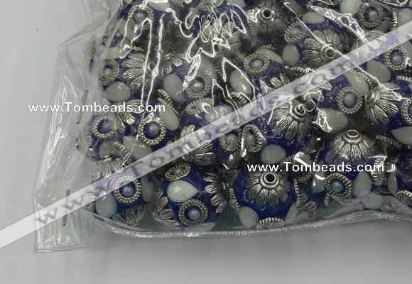 CIB506 22mm round fashion Indonesia jewelry beads wholesale